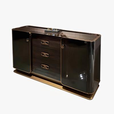 China Modern Dining Room Furniture Sideboard Lockers Solid Wood Modern Mobile Phone Luxury Style Tableside Cabinet for sale