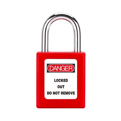 China Red ABS 25mm Safety Non-conductive Padlock for sale