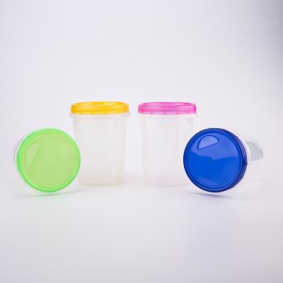 China Stocked Plastic Transparent Containers 3pc Bpa Free Plastic Food Packaging Containers for sale