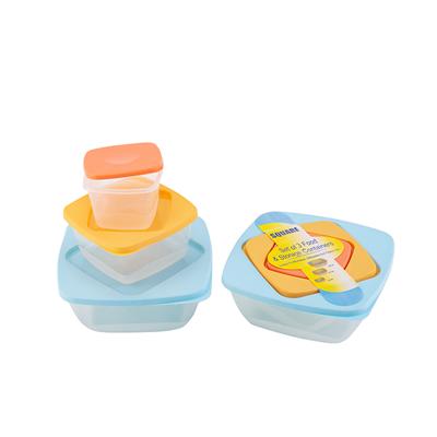 China Stocked Sell Well Airtight Food Container Set Plastic PP Storage Boxes Containers With Lids for sale