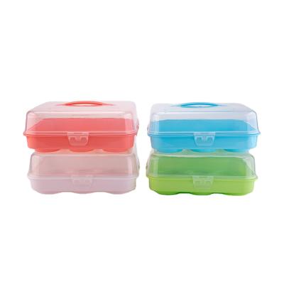 China Sustainable Durable Using Low Price Plastic Cake Carrier Plastic Cake Box With Cover for sale