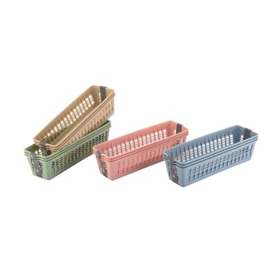 China Factory Sale No Handle Multifunctional Storage Basket Storage Basket Plastic Fruit Basket Plastic for sale