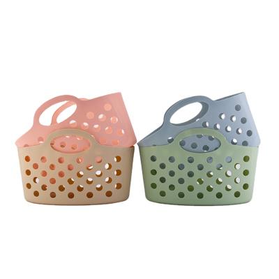 China Miscellaneous Sundries Promotional Goods Using Plastic Basket With Durable Plastic Handle Basket for sale