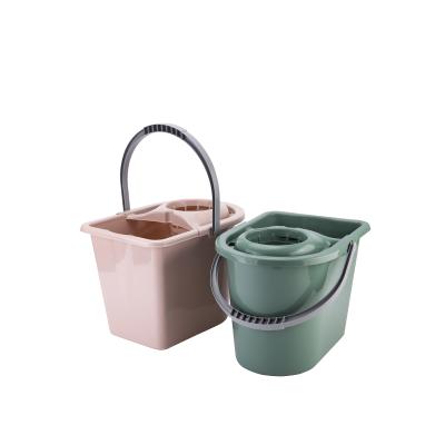 China Best Selling PP Goods Using Cinnamon Mop Bucket Squeeze Broom Wholesale Bucket for sale