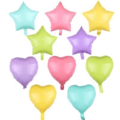 China Reusable 18inch Macaron Heart Foil Balloons Custom Happy Birthday Helium Macaron Balloon Baby Shower Party Balloon Supplies for sale