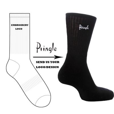 China QUICK DRY Custom Cotton Embroidery Color Letters Men's Socks QUICK DRY Custom Cotton Socks for sale