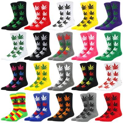 China QUICK DRY Professional Skateboard Kicks Weed Leaf Kicks Casual Fun Link Dye Colorful Maple Kicks In Stock for sale