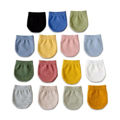 China Casual 100% Pairs of Front Half Invisible Foot Socks ladies colorful cotton non-slip QUICK DRY solid color 10 one size 3-5days for sale