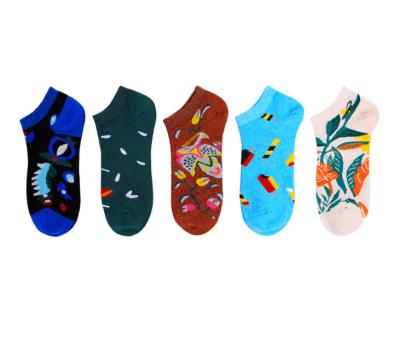 China Spring and Summer Viable Socks Cotton Boat Socks Cool Spandex/Cotton Fashion Socks Unisex Casual Daily Life 5 Colors for sale