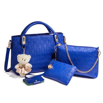 China Handbag sale 4 suits one shoulder bag hot online women's fashion thrown across a woman's handbag for sale