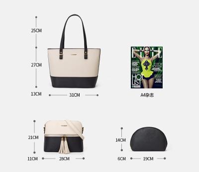 China Large capacity handbag large capacity ENGLAND STYLE ladies bag messenger handbag leather cover can be customized for sale