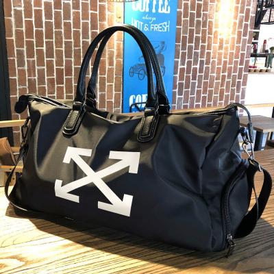 China Customizable Fashion Logo Men Travel Women Nylon Sports Duffel Bag Oxford Overnight Bags for sale