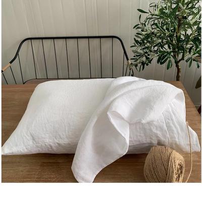 China Luxury Nondisposable Pure 100% Natural Pure French Linen Bed Sheet Set Linen Bedding Solid Color Customized Customized Set for sale