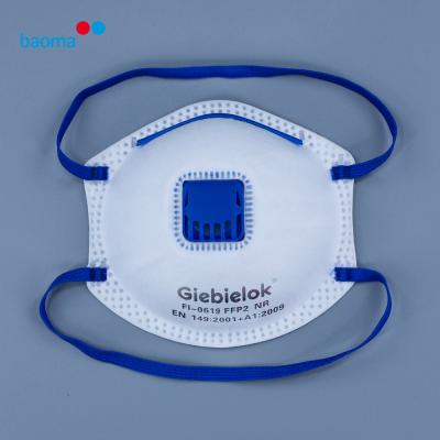 China Half Face Masks FFP2 Dust Mask Non Aerobic Valve Disposable Woven Fabric Anti Pollution for sale