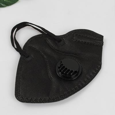 China Comfortable Fit In Stock Quick Delivery Respirator Black Valve KN95 Disposable Facemask for sale