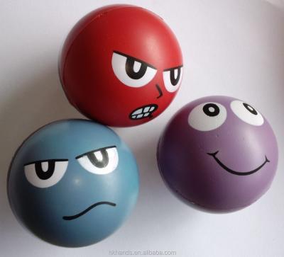 China Soft Toy Anti Foam Logo Printed PU Releasing Stress Ball for sale