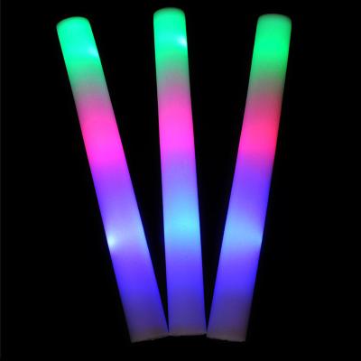 China PE& Manufacturer Unique Promotion Foam Plastic Glow Stick Peach For Party LED Glow Sticks for sale