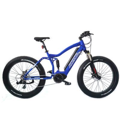 China 48V Inch 48V Mid Drive Aluminum Alloy 26 Motor Fat Tire Mountain Electric Bicycle for sale