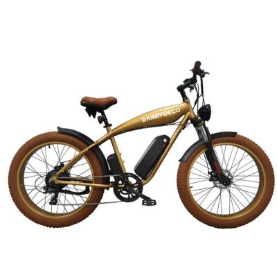 China Aluminum alloy 26 inch 36v/48v 350w/500w/750w fat tire mountain electric snow bike for sale