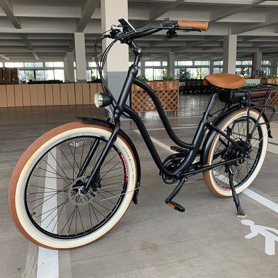 China Aluminum alloy 26 inch aluminum alloy mountain frame 7 speed 750w 48v high quality electric mountain bike city ebike for sale