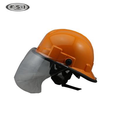 China Workers CE EN397 Visor Safety Helmet Used Fire Helmet For Fighter for sale