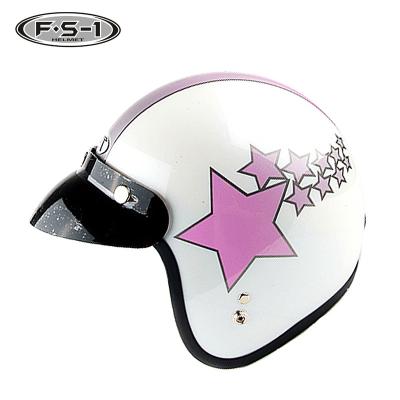 China Double Adjustable Visor Flip ABS Material And S.M.L.XL.XX L Size Pink Color Women Vintage Motorcycle Helmet For Sale for sale