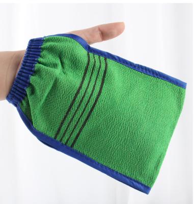 China Kessa Squishy Double Sided Squishy Exfoliating Glove Scrub Glove Wash Cloth for sale