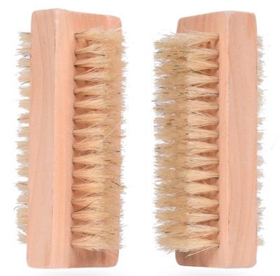 China Wooden Nail Cleaning Brush Manicure Pedicure Nail Scrubber Bristle Toenail, Toenail, Hand Cleaning Brush for sale