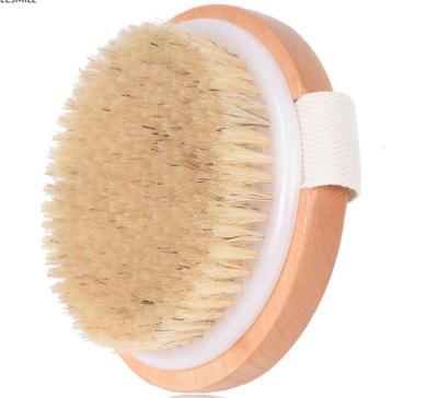 China Wooden Body Dry Brushes, Shower Brush Boar Hair Brush for Wet and Dry Cellulite and Lymphatic for sale