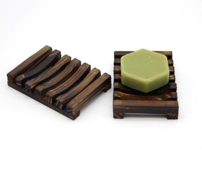 China Craftsman Natural Carbide Wood Soap Dish Container Travel Shower Dish Bathroom Wooden Soap Holder for sale