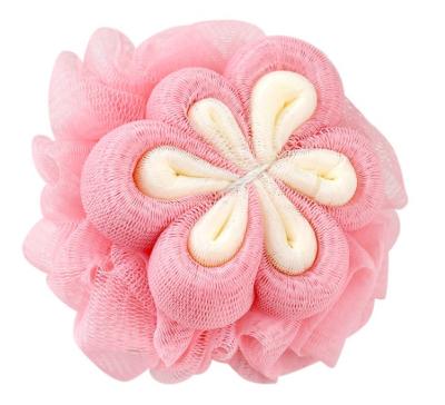 China EXFOLIATE Eco - Friendly Exfoliating Mesh Loofah Flower Shower Sponge for sale