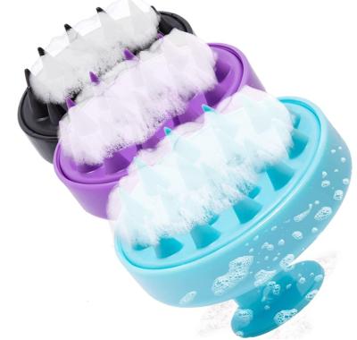 China EXFOLIATE Shampoo Brush Scalp Massage Silicone Scalp Hair Wash Brush for Hair Growth and Scalp Exfoliating Dandruff for sale