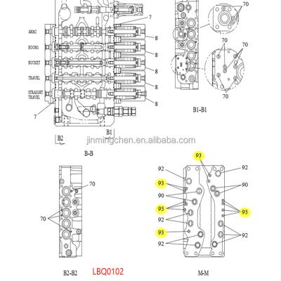 China SUMITOMO Excavator & Original SUMITOMO Excavator Parts CAS Excavator Control Valve O Ring Shipping And Handling CX COMMON CAS 154463A1 LBQ0102 for sale