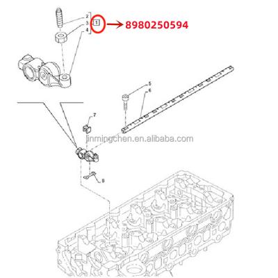 China ISUZU for sumitomo excavator spare parts CNH excavator parts CX130B 4JJ1T genuine original isuzu ROCKER ARM and case 8-98025059-4 8980250594 for sale