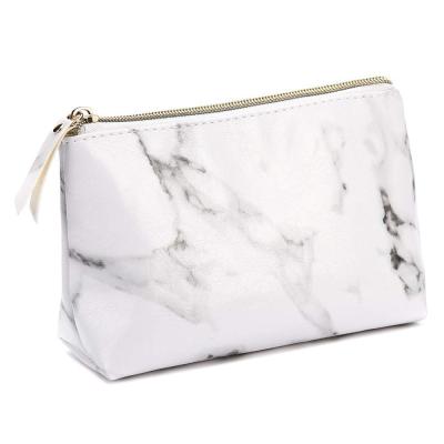 China Fashion Wholesale Marble Fashion Makeup Bags Portable Makeup Bags Makeup Organizers for sale