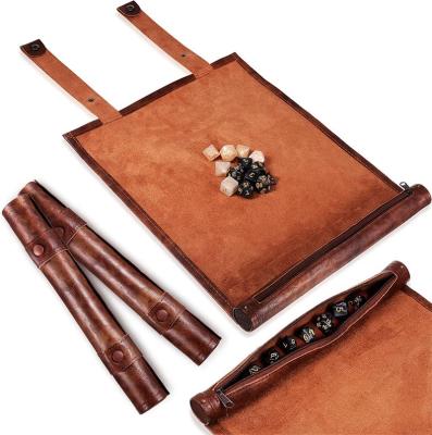 China Entertainment Dice Tray Rolling Folding Mat Dice Compatible Roll Mat Holder Storage with DND RPG Table Game Dice for sale