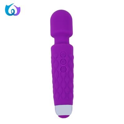 China 8 Speed ​​& 20 vibration 8 speed & Paloqueth USB 20 Vibration Rechargeable Powerful Wireless Multiple Body Massager Personal Magic Magic Wand for sale