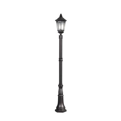 China Yard Garden Light Led Antique Street Outdoor Post Landscape Lamp Glass Cover E27 Top Aluminum Alloy Post Lighting for sale