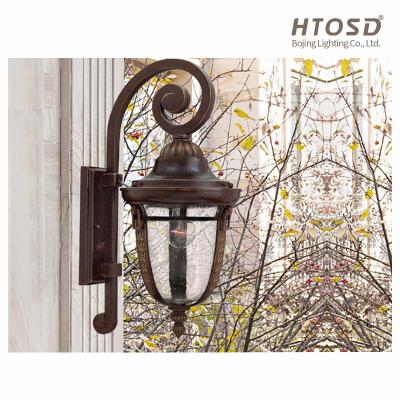 China Aluminum Tempered Glass Light Fittings Outside Villa Garden Electricity Saving Lamp Led Light Wall Outside Lighting for sale