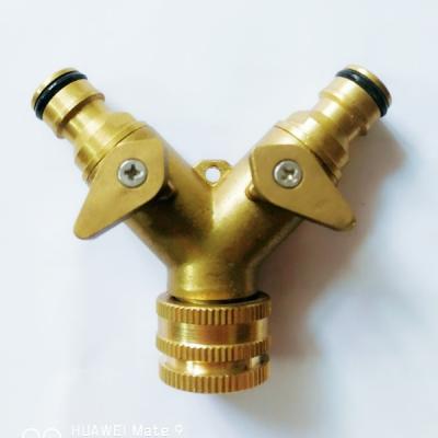 China Electric faucets copper ball valve one way two type switch/connector/water pipe connector/water gun connector/copper connector for sale