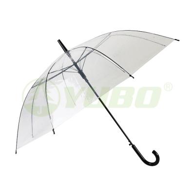 China Modern Promotion Custom Outdoor Full Automatic Open Clear Transparent Umbrella for sale