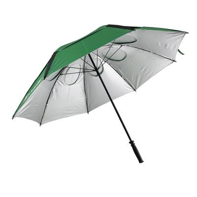 China 30 Inch Large Size Double Layers Minimalist Golf Umbrella Vents Windproof Umbrella for sale