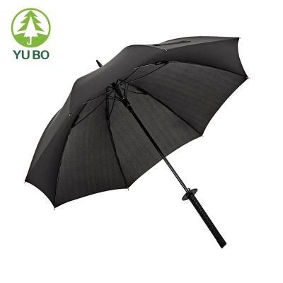 China Custom 27inch 8k Auto Open Special Samurai Umbrella With Shoulder Strap for sale