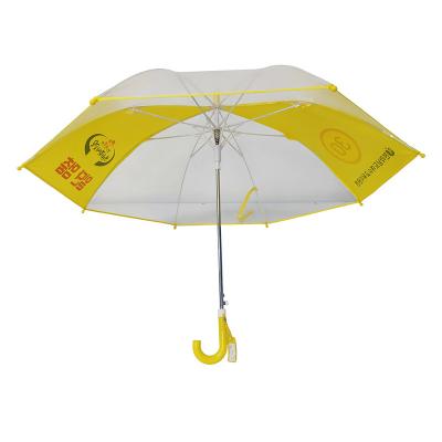 China Korean Market Safety Style Minimalist 21 Inch Automatic Open Fiberglass Full Ribs POE Kids Umbrella for sale