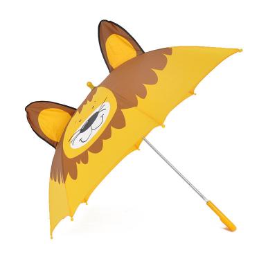 China 3D Cartoon Umbrella Children Minimalist Straight Animal Kids Umbrella Cute Children Umbrella for sale