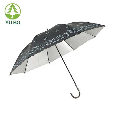 China High quality custom printing kids manual open umbrella with purfle edge for sale