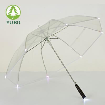 China Innovative New Products Portable Auto Open Led Umbrella With Power Bank for sale