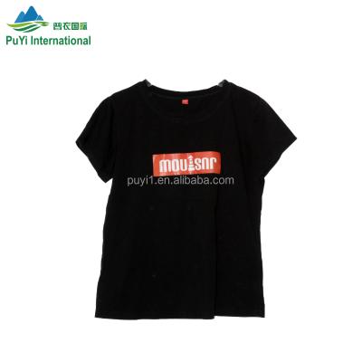 China Fashion New Style /Fit Size Guangzhou Apparel Manufacture Round Edge Men Short T-shirt Wholesale Used Apparel Used Clothes for sale