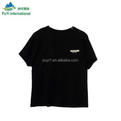 China Fashion New Style Plus Size Mens /Fit Size Guangzhou Apparel Manufacture Short T-shirt Wholesale Used Clothing Used Clothes for sale