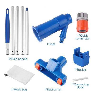 China Sustainable Border Hot Pool Cleaning Portable Vacuum Jet Pool Cleaning Tool Blue for sale